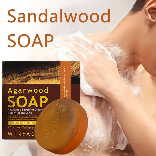 SADOER Handmade Sandalwood Soap – Deep Cleansing & Moisturizing Care