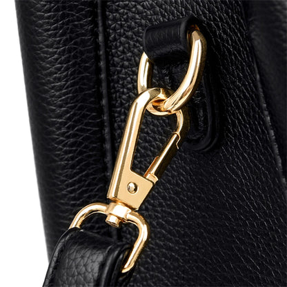 VANDERWAH Luxury Leather Shoulder Crossbody Bag – 3 Layers Soft Tote