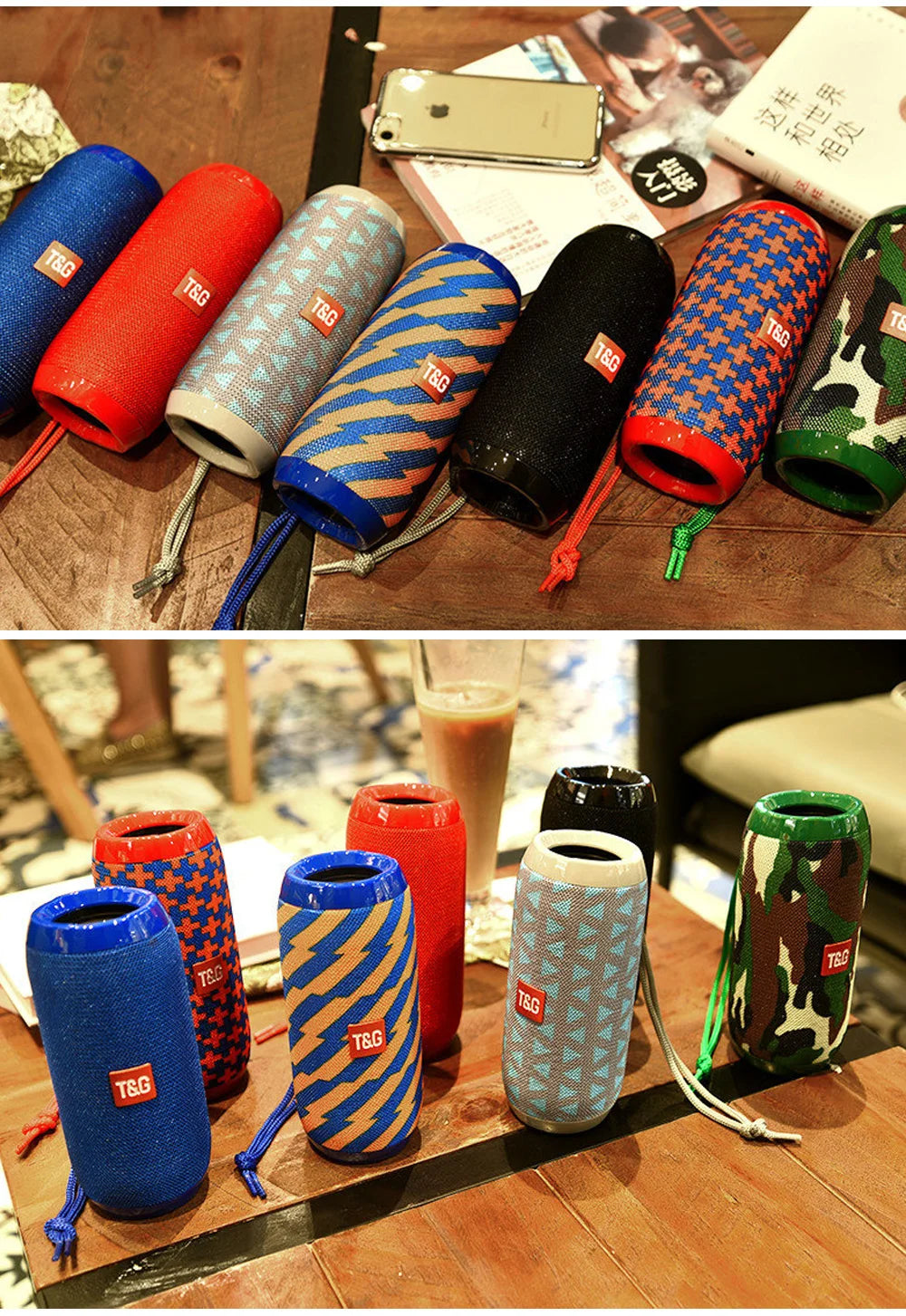 T&G TG117 Portable Bluetooth 5.3 Waterproof Outdoor Speaker