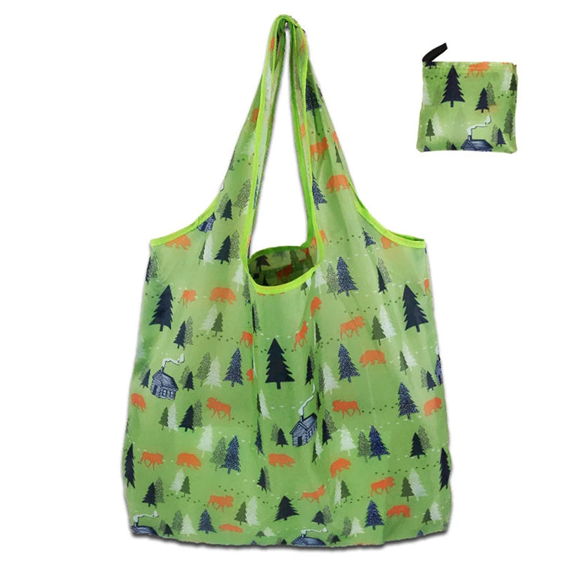 Fashion Portable Various Prints  Nylon Easy to Fold Package Travel Essential
