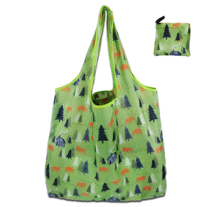 Fashion Portable Various Prints  Nylon Easy to Fold Package Travel Essential