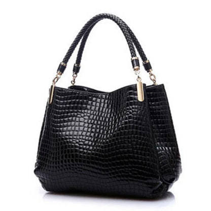 Luxury Crocodile Leather Handbag for Women – Designer Shoulder Bag & Purse