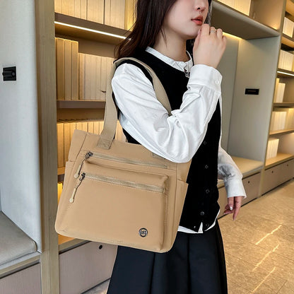 Women’s Canvas Tote Bag – Large Capacity Waterproof Handbag