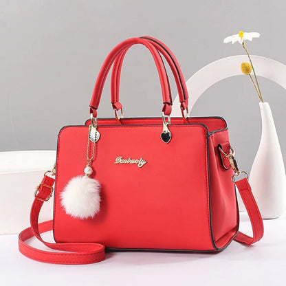 Stylish PU Leather Pendant Handbag – Versatile Shoulder & Crossbody Bag