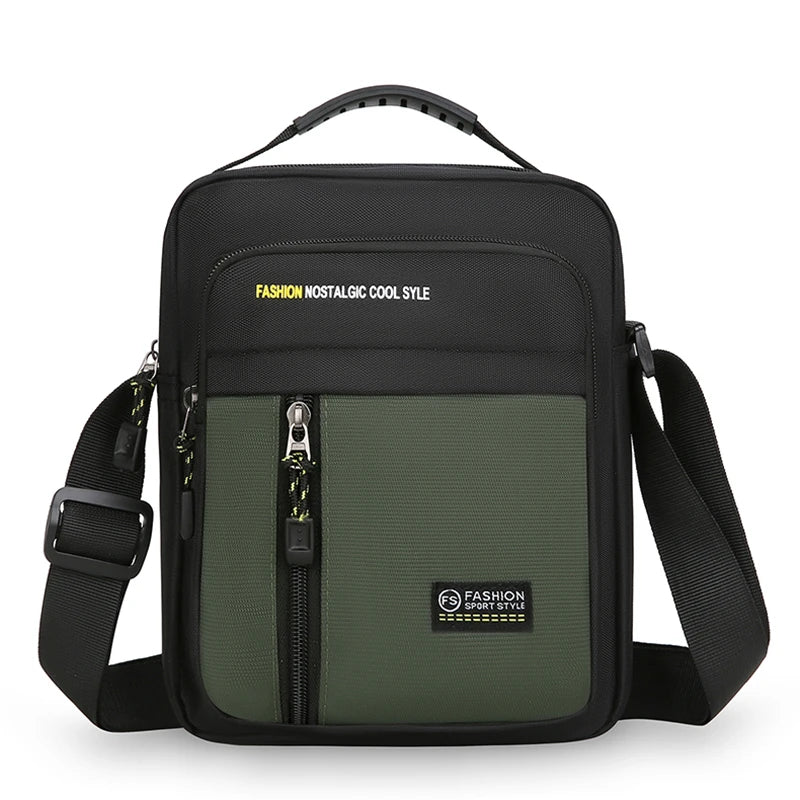 Men’s Crossbody Business Bag – Multi‑Pocket Shoulder Tote