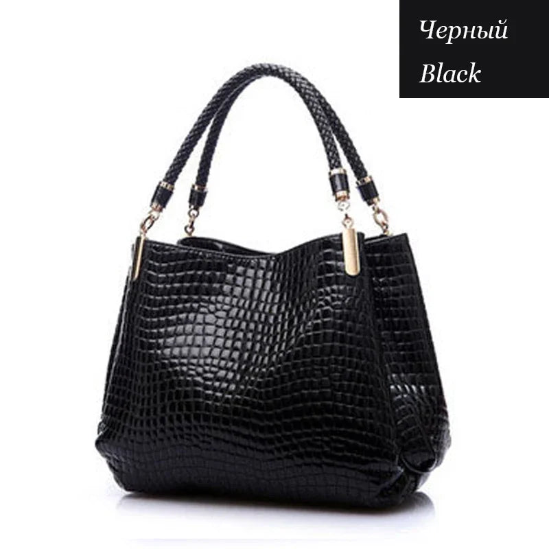 Luxury Crocodile Leather Handbag for Women – Designer Shoulder Bag & Purse