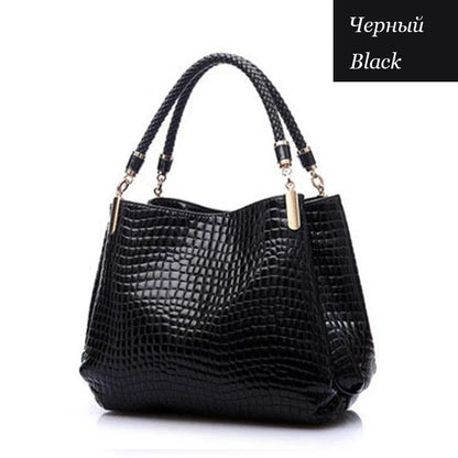 Luxury Crocodile Leather Handbag for Women – Designer Shoulder Bag & Purse