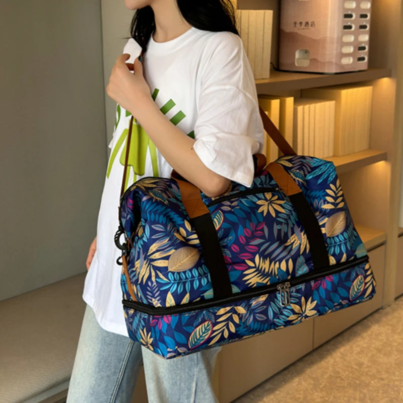 Large Capacity Travel Bag – Hand Luggage with Dry‑Wet Separation