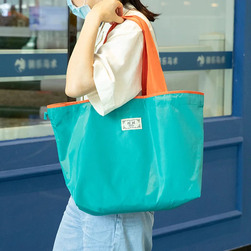 Reusable Shopping Bag, Large Foldable  Eco-friendly