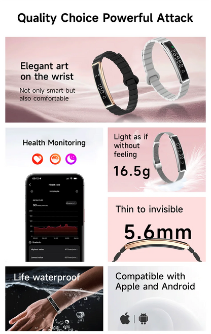 2026 Ultra-Thin Smart Watch | Heart Rate & Sleep Monitor