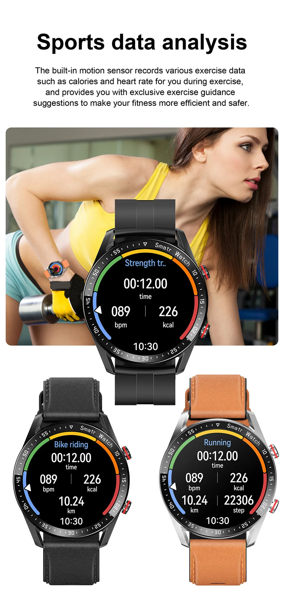 2026 HD Smart Watch Bluetooth Call Fitness Health Tracker