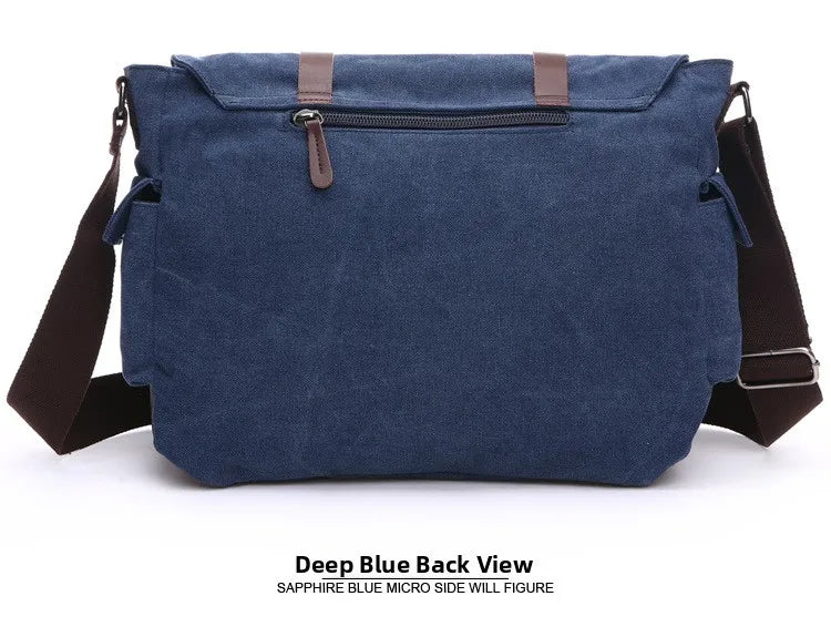 Canvas Men’s Crossbody Laptop Messenger Bag