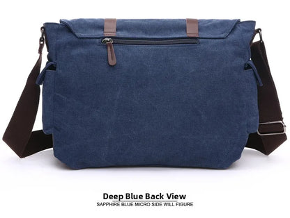 Canvas Men’s Crossbody Laptop Messenger Bag