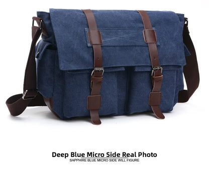 Canvas Men’s Crossbody Laptop Messenger Bag