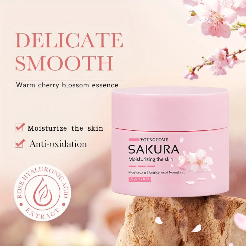 YOUNGCOME Sakura Essence Cream – Cherry Blossom Retinol Moisturizer