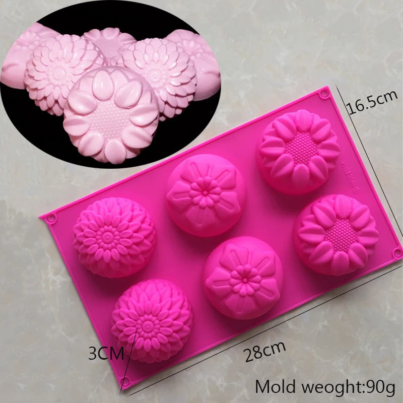Square Handmade Soap Silicone Mold New DIY Oval