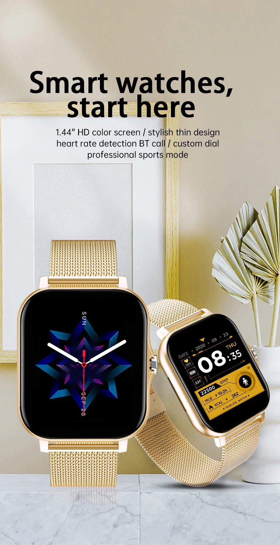 1.83" Smart Watch Bluetooth Call Fitness Health Monitor