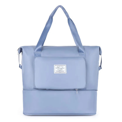 Business & Leisure Travel Bag – Large Capacity Waterproof Nylon Tote  Pattern Type: Solid  Style: Fashion