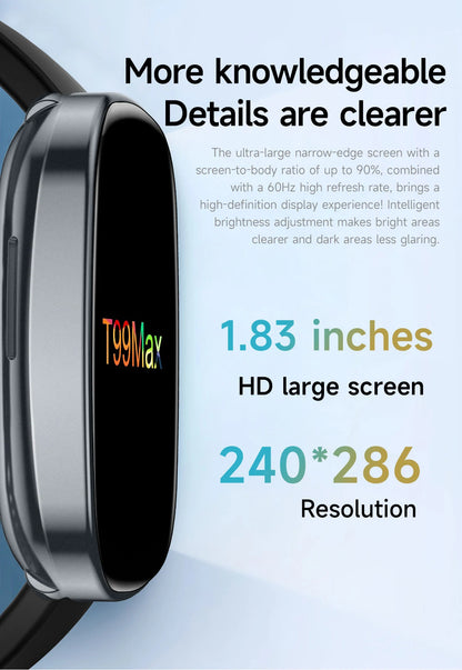 1.83" Smart Watch Bluetooth Call Fitness Health Monitor