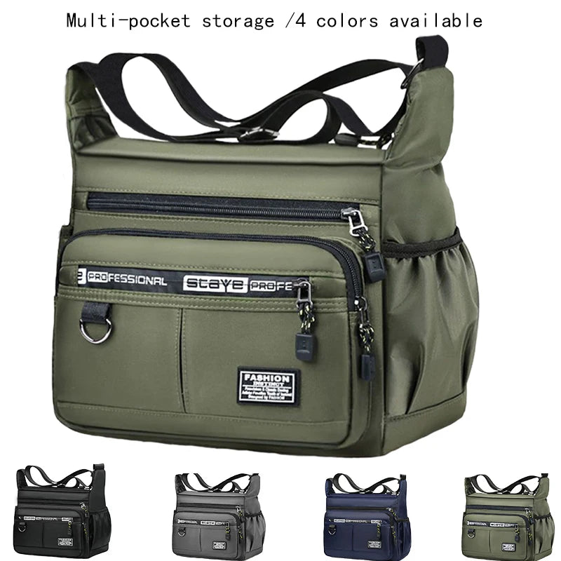 Professional Multi-Layer Business Shoulder Bag-men