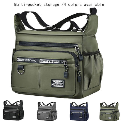 Professional Multi-Layer Business Shoulder Bag-men