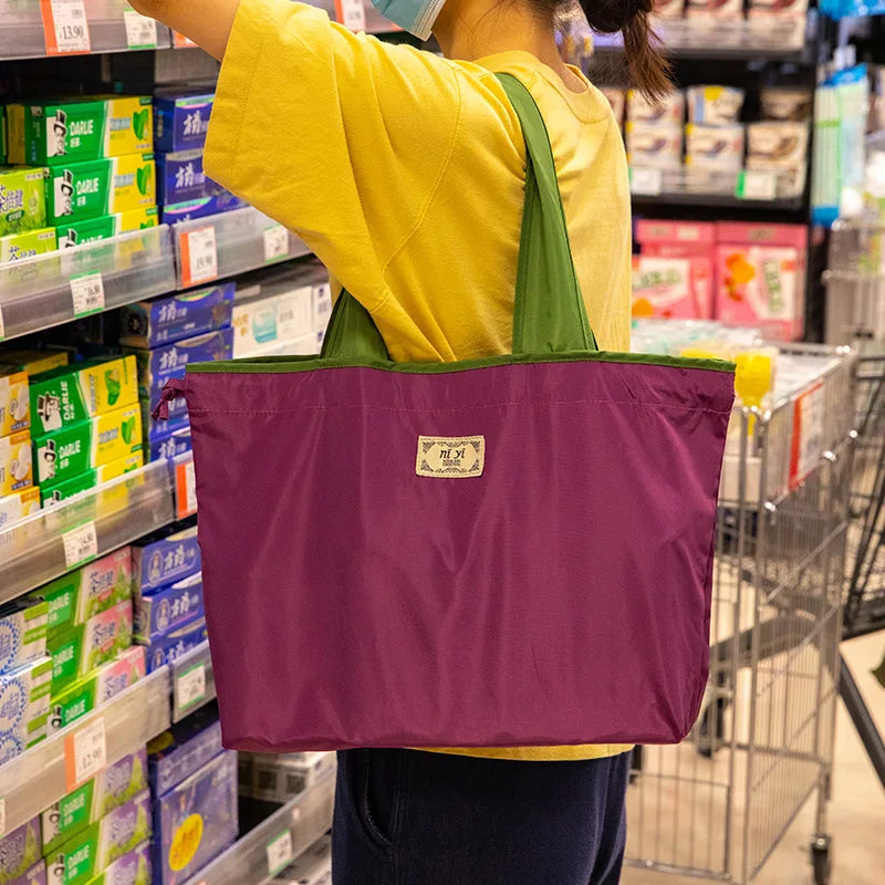 Reusable Shopping Bag, Large Foldable  Eco-friendly