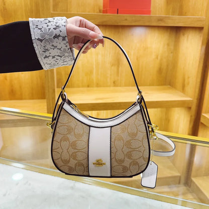 2026 Luxury Retro Print Shoulder Handbag