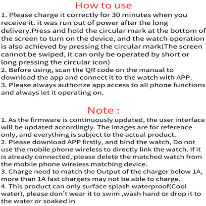 Bluetooth Smartwatch – Fitness & Sleep Monitor