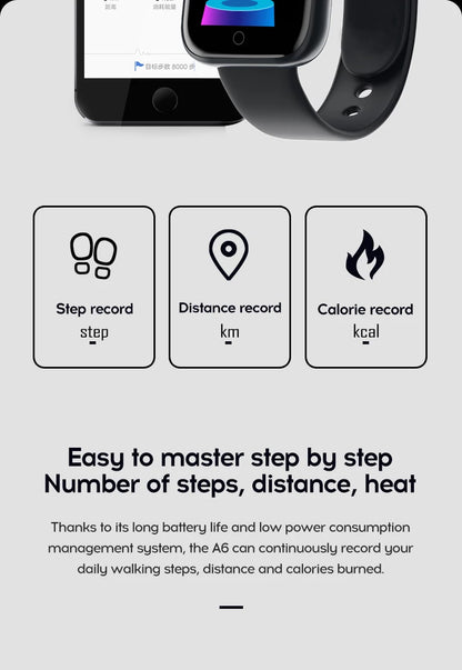 Bluetooth Smartwatch – Fitness & Sleep Monitor
