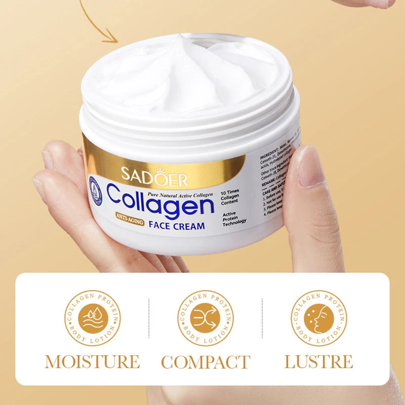 SADOER Collagen Face Cream – Firming & Hydrating Moisturizer