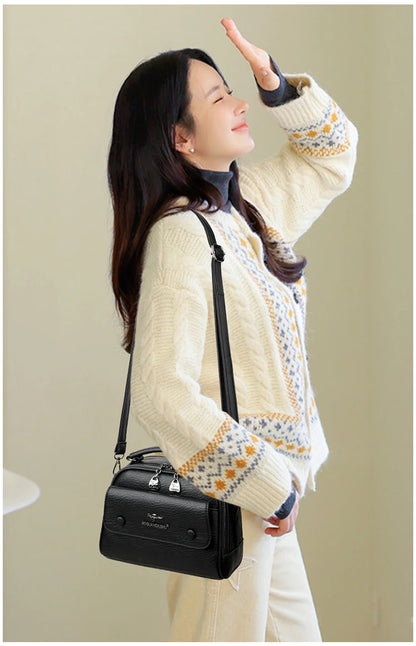 Premium Women's Checkered Crossbody & Shoulder Bag