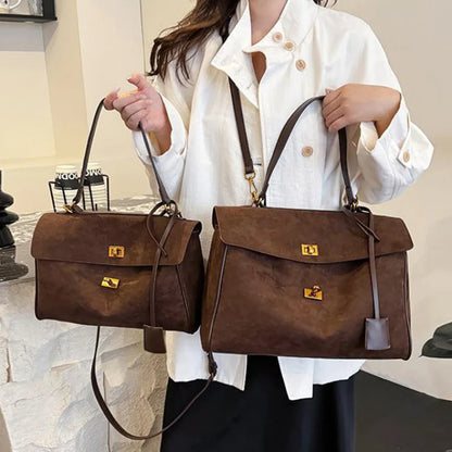 Luxury Frosted Fashion Shoulder Bag – Versatile Designer Tote for Women