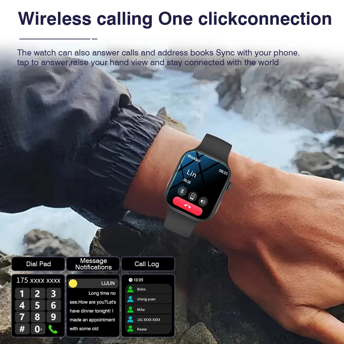 HD Smartwatch – 2.02'' Display, Call & Fitness Tracker