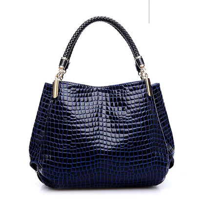 Luxury Crocodile Leather Handbag for Women – Designer Shoulder Bag & Purse