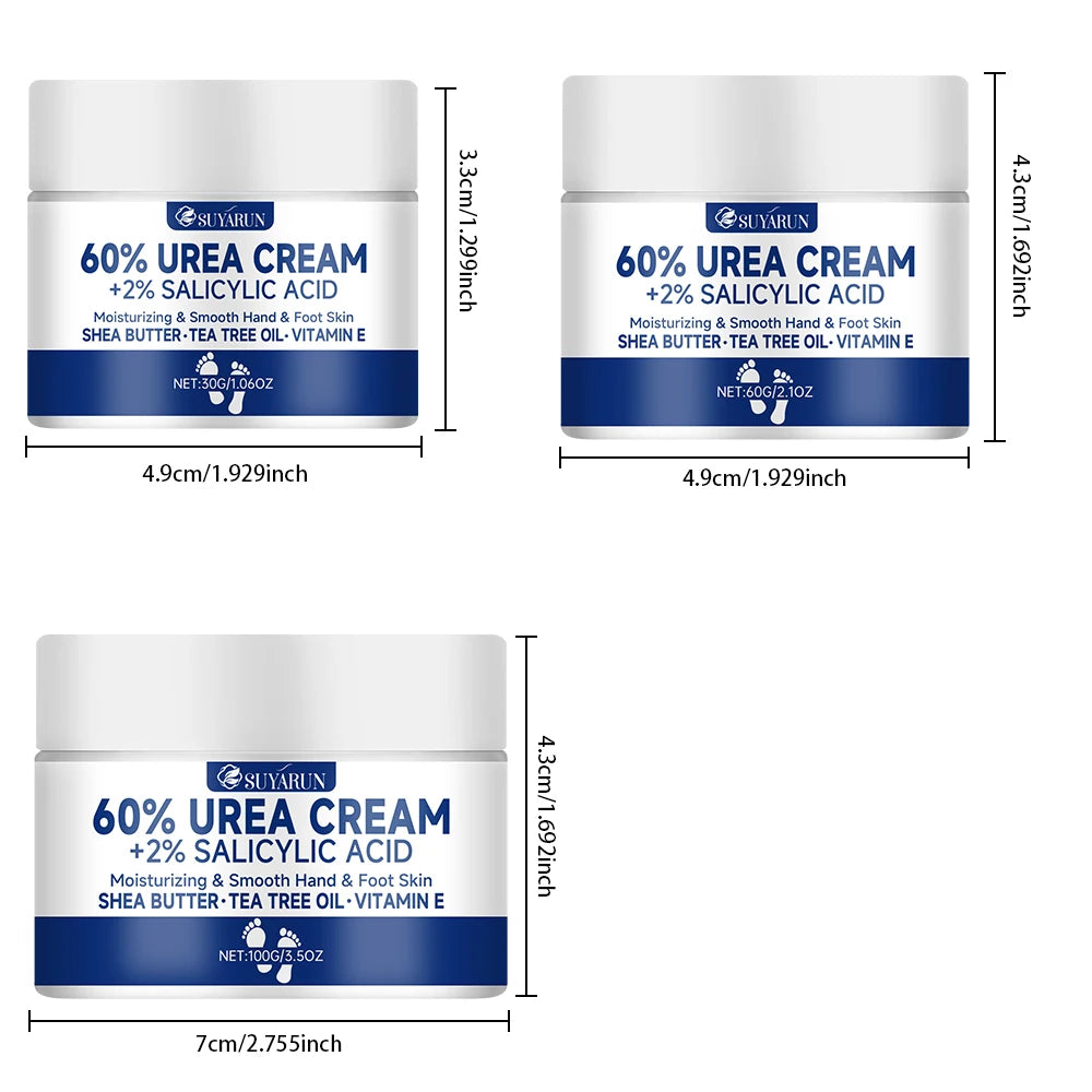 SUYARUN 60% Urea Foot Cream – Intensive Heel Hydration