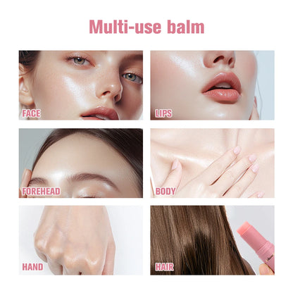 Lakerain Korean Pink Balm Stick – Hydrating Multi‑Use Wrinkle Bounce Balm