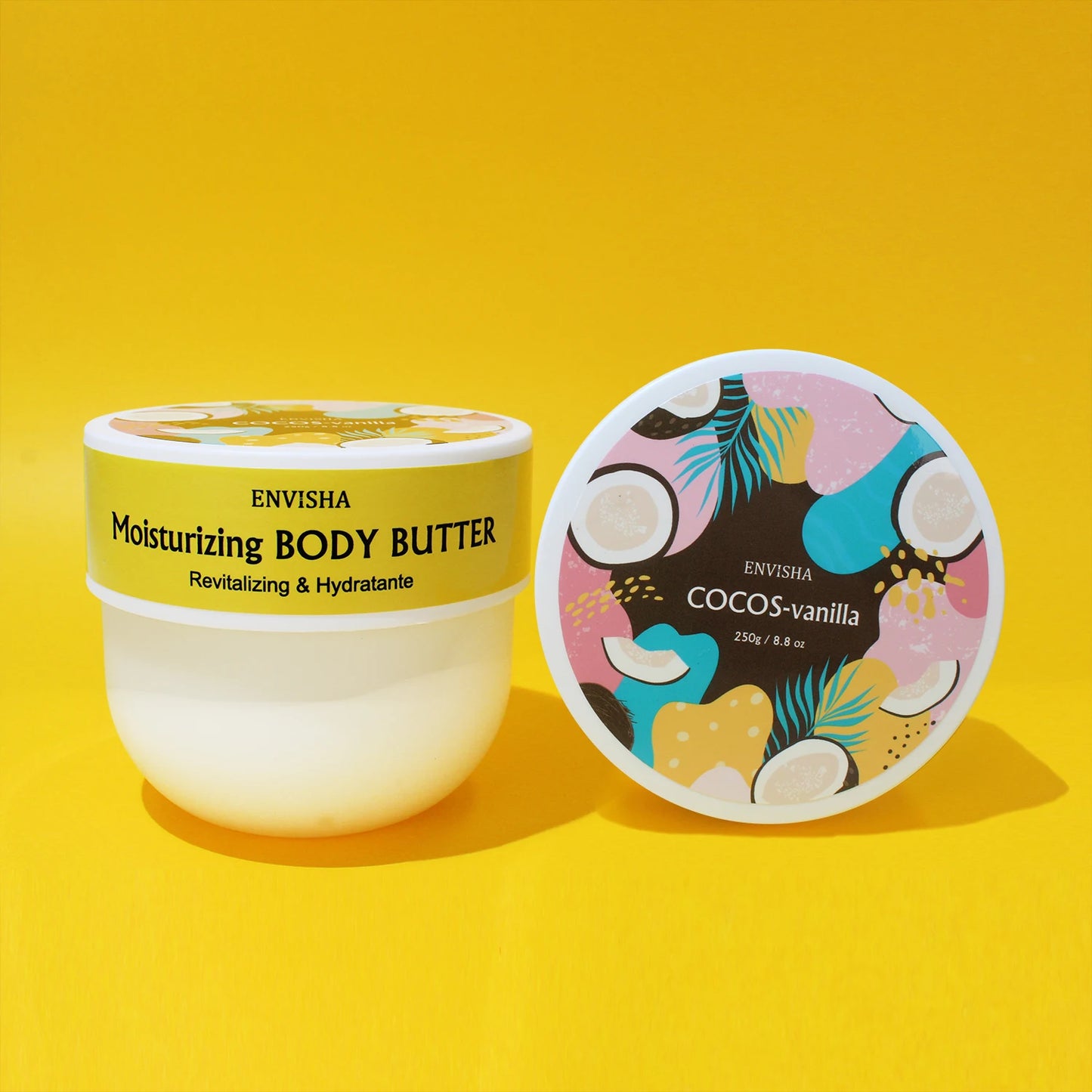 ENVISHA Coconut Oil Body Lotion – Moisturizing Glow for Face & Body