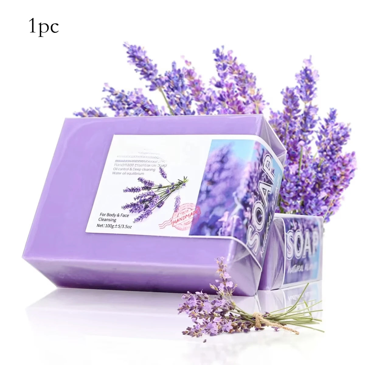 LUXURYTO Lavender Essential Oil Soap – Handmade Hydrating Cleanser