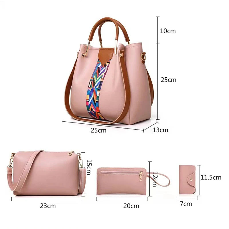 JILL MILL Luxury Handbag – Large Capacity PU Leather Tote