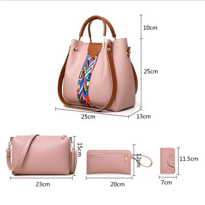 JILL MILL Luxury Handbag – Large Capacity PU Leather Tote