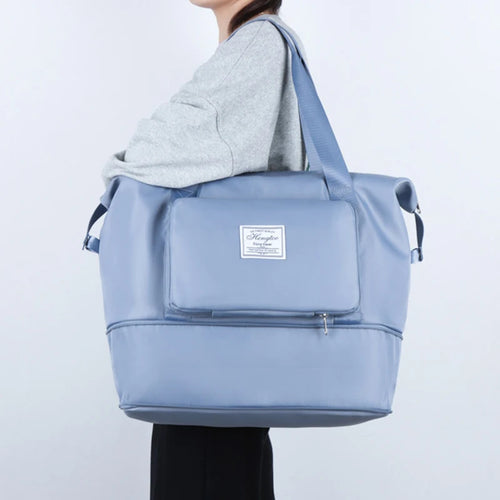 Business & Leisure Travel Bag – Large Capacity Waterproof Nylon Tote  Pattern Type: Solid  Style: Fashion