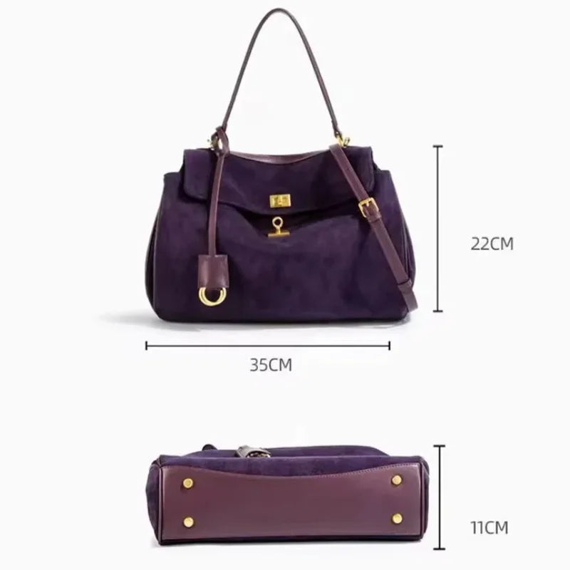 Luxury Frosted Fashion Shoulder Bag – Versatile Designer Tote for Women