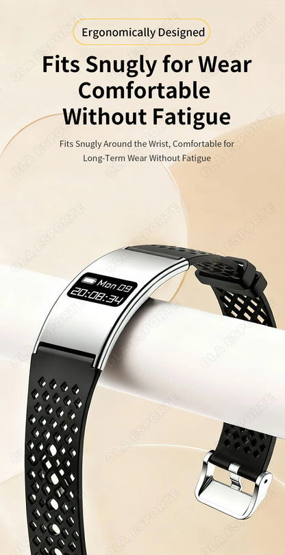 Ultra-Thin Smart Watch-2026 | Heart Rate, Blood Oxygen, Sleep Monitor & IPX8 Waterproof