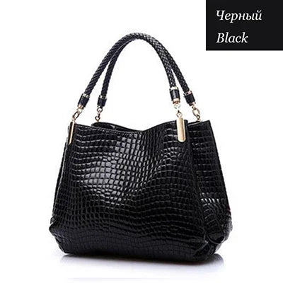 Luxury Crocodile Leather Handbag for Women – Designer Shoulder Bag & Purse