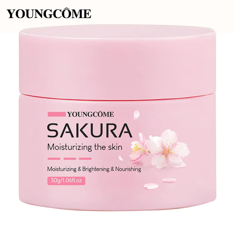 YOUNGCOME Sakura Essence Cream – Cherry Blossom Retinol Moisturizer