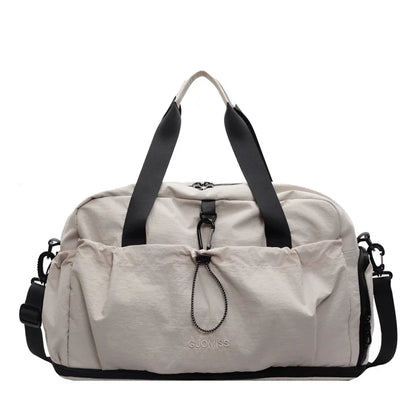 Women’s Waterproof Travel Tote – Separate Shoe Storage Duffel