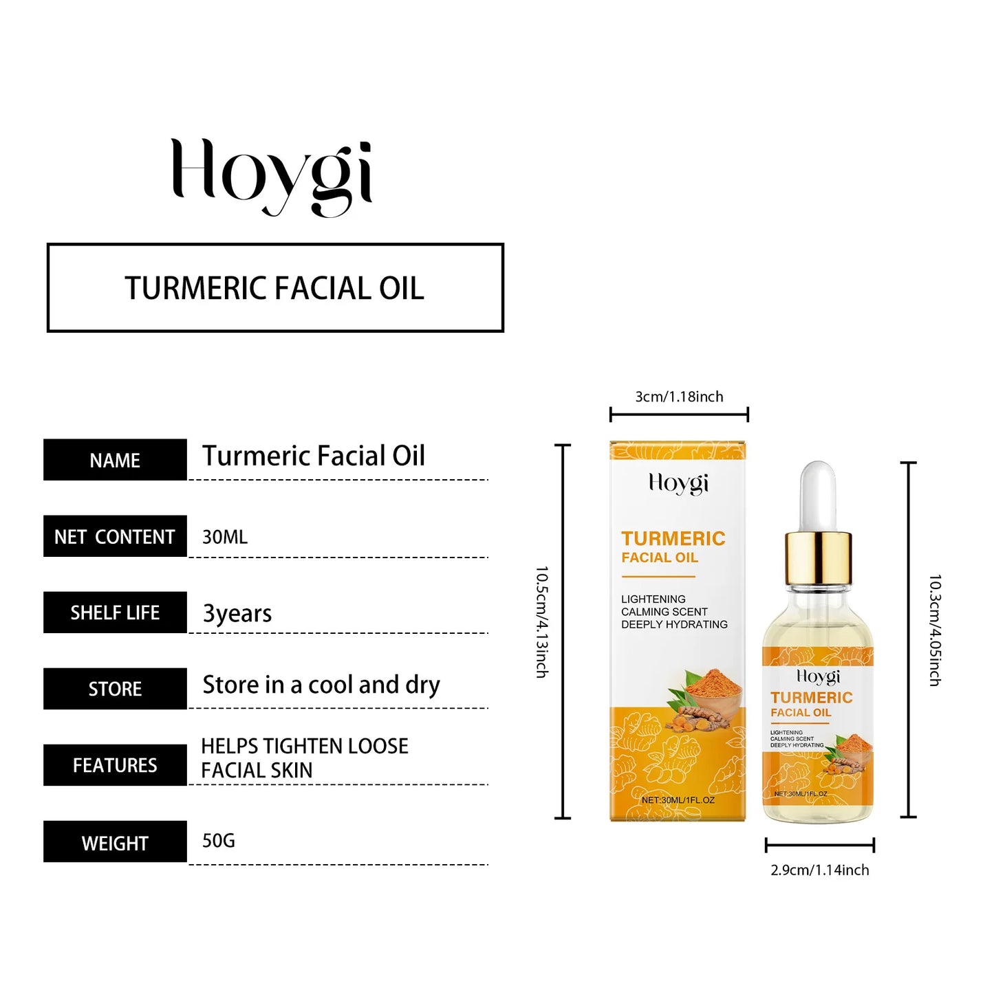 Hoygi Turmeric Glow Skincare Set – Anti‑Acne & Dark Spot Corrector