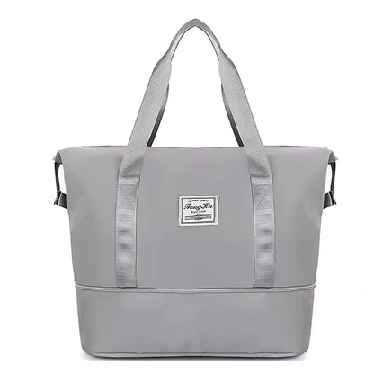 Business & Leisure Travel Bag – Large Capacity Waterproof Nylon Tote  Pattern Type: Solid  Style: Fashion