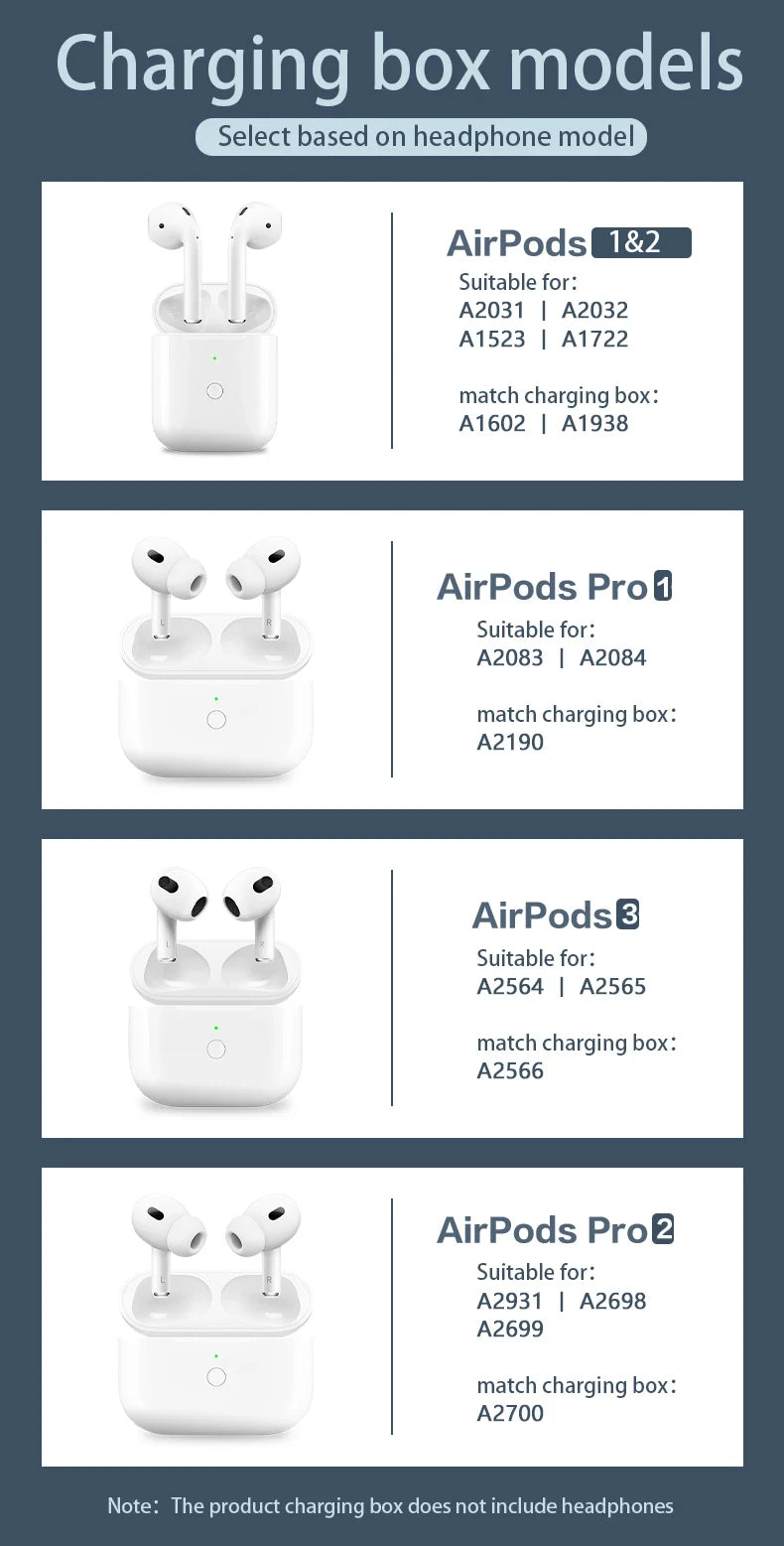 AirPods Pro Replacement Charging Case LED Bluetooth Charger Box