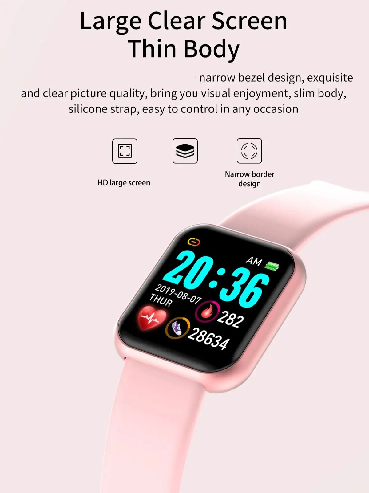 Bluetooth Smartwatch – Fitness & Sleep Monitor